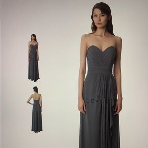 Bill Levkoff pewter dress